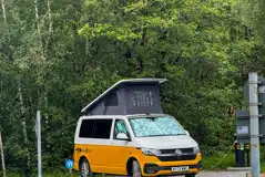 Hardstanding pitches with 16 amp electric hook ups at Nevis Range