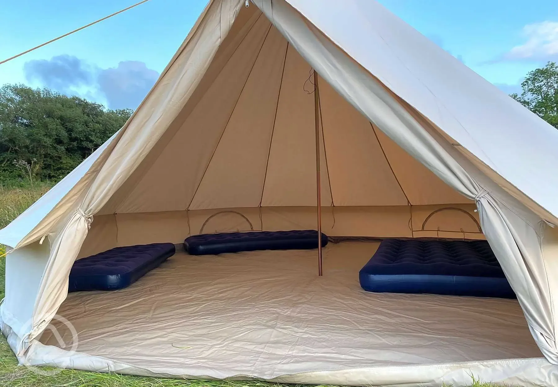 Bell tent interior