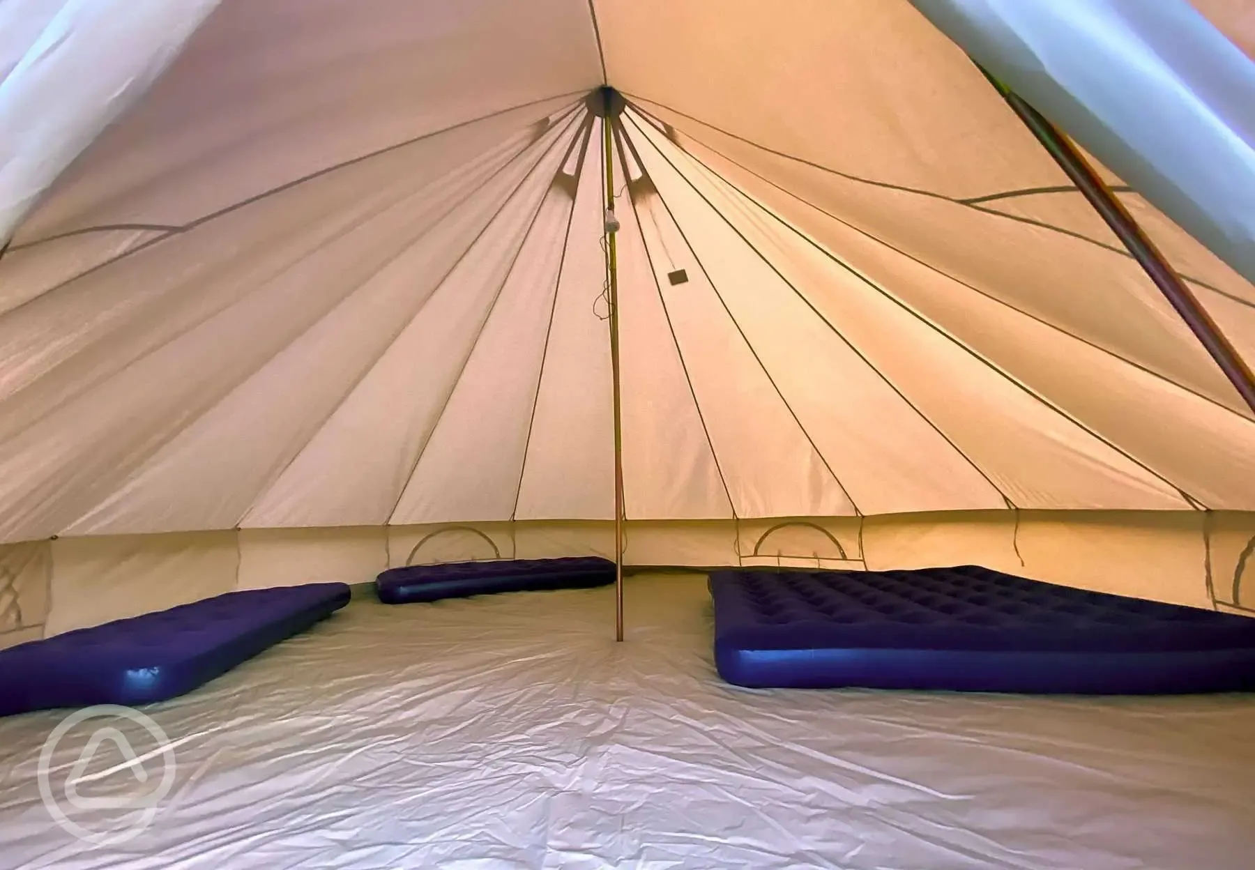 Spacious bell tent