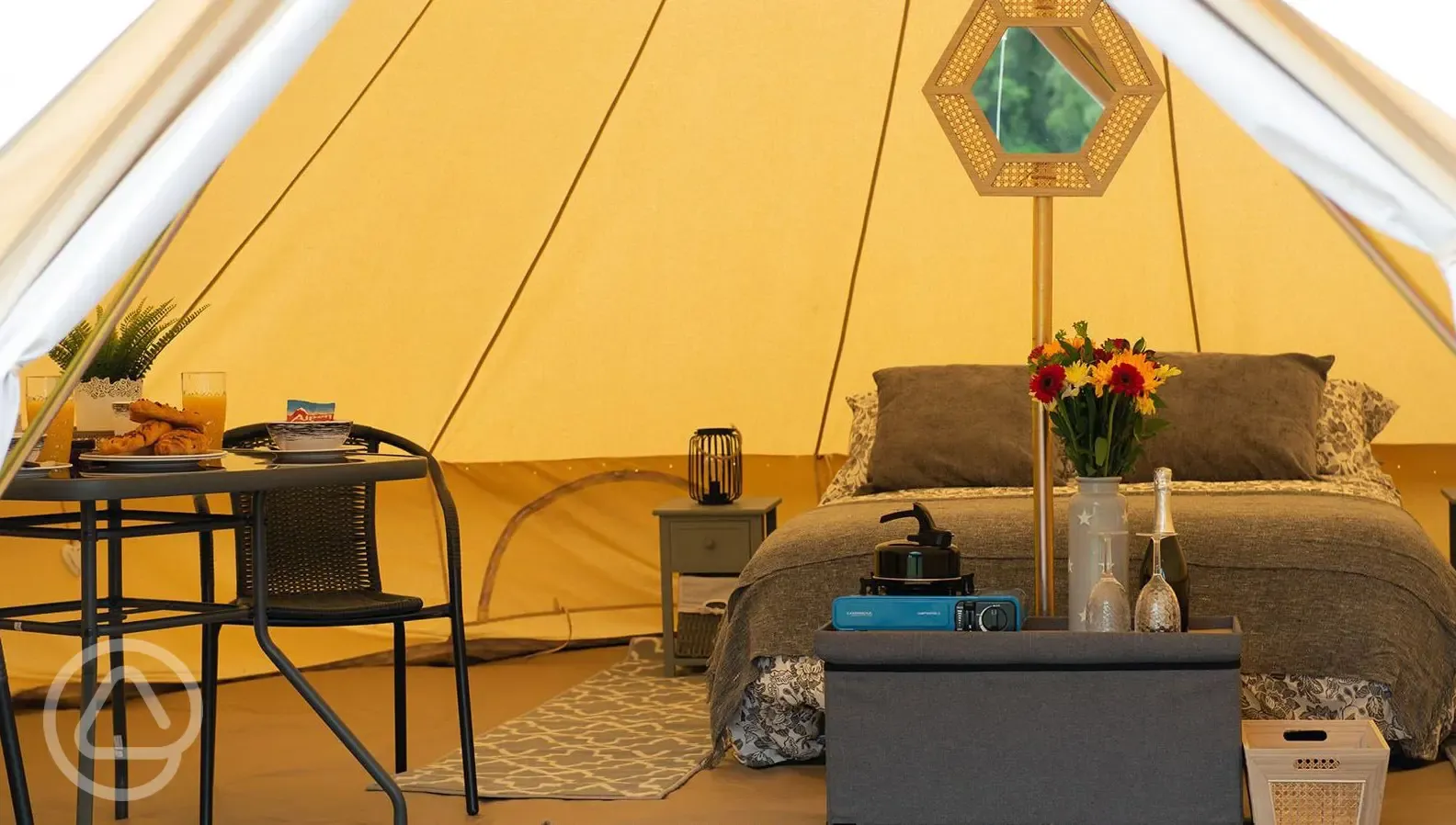 Enter the bell tent