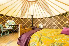 Yurt interior