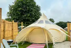 Stargazer bell tent exterior