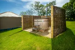 Yurt private hot tub Yurt private hot tub