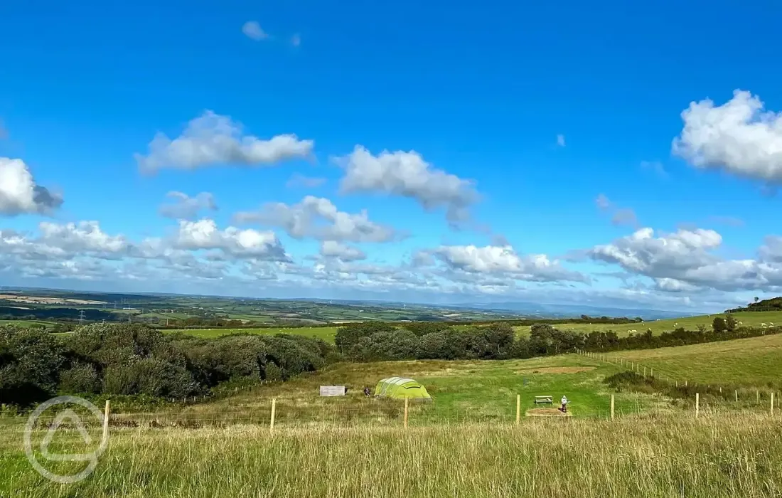 Views from the non electric grass pitches