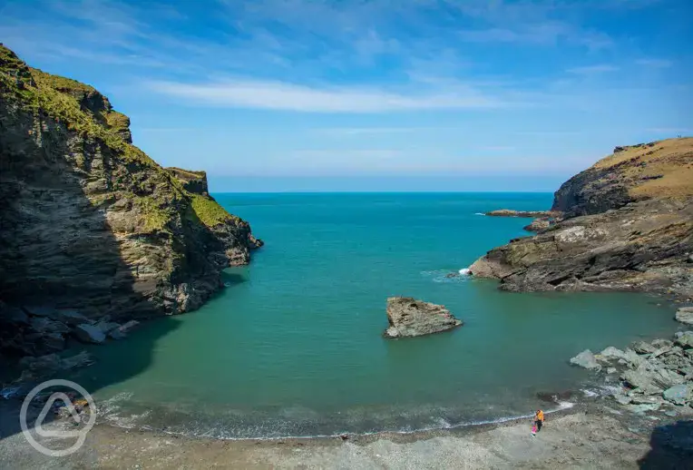 Tintagel beach