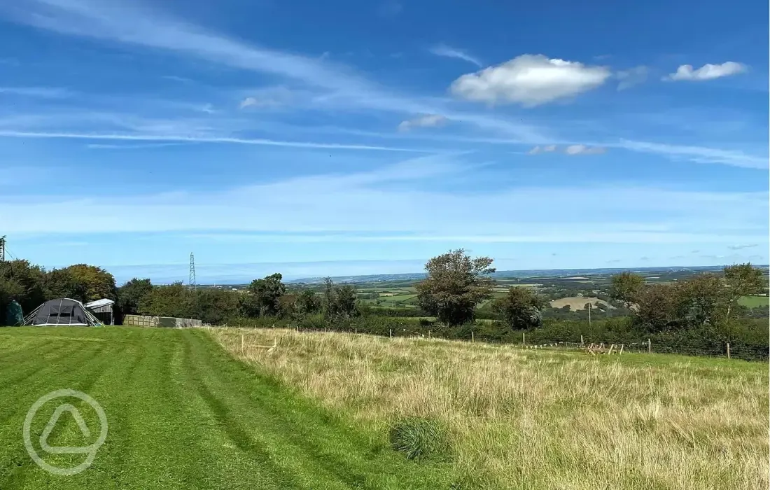 Views from the non electric grass pitches