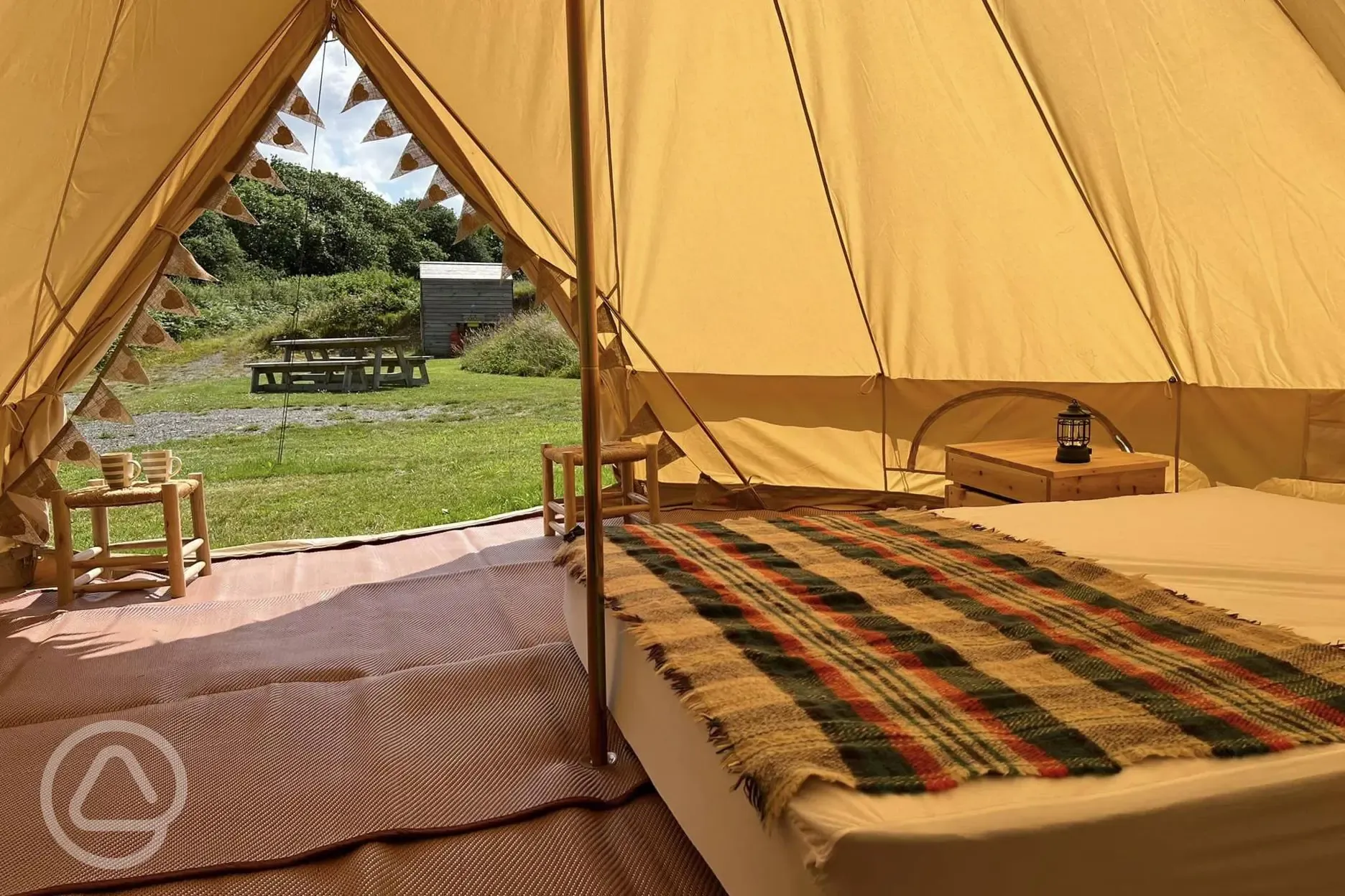 Bell tent interior