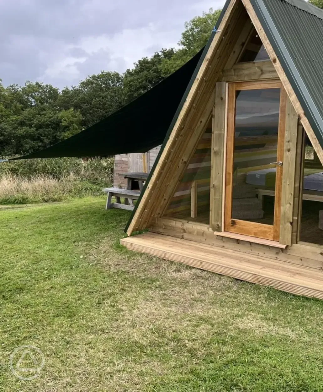 A frame cabin