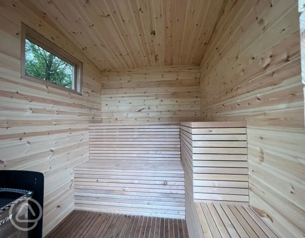 Wood-fired sauna