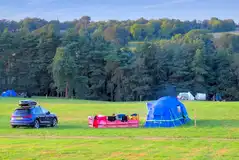 Spacious grass pitches