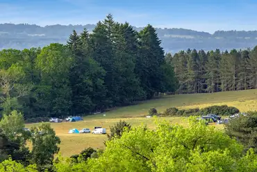 View to Waggoners Campsite through trees