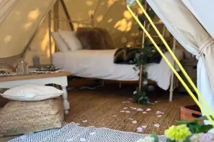 Four Falls Glamping, Four Falls Waterfalls, Glynneath, Powys (3.9 miles)