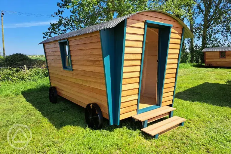 George shepherd's hut at Goldstone Camping