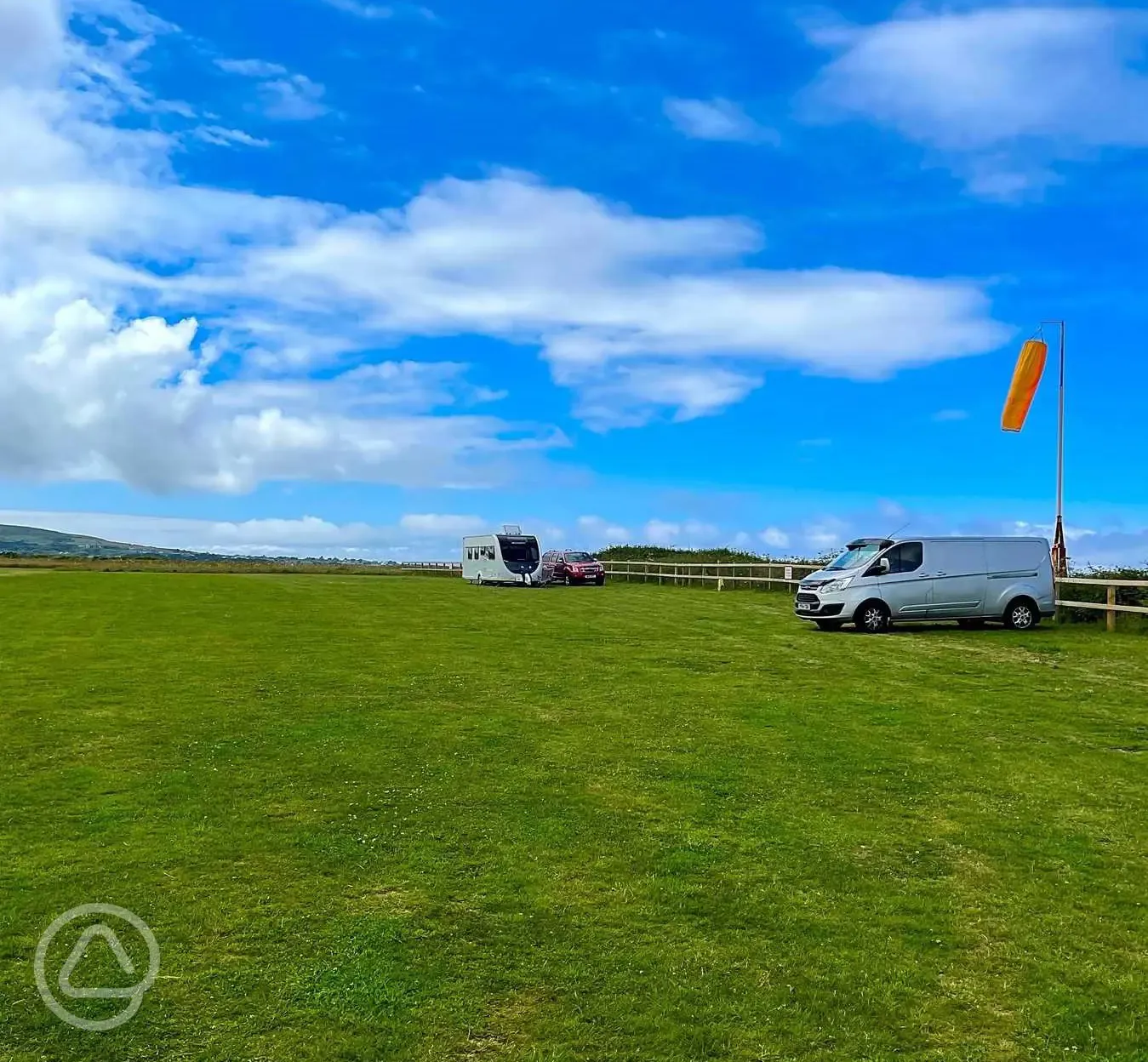 Unmarked non electric grass pitches 