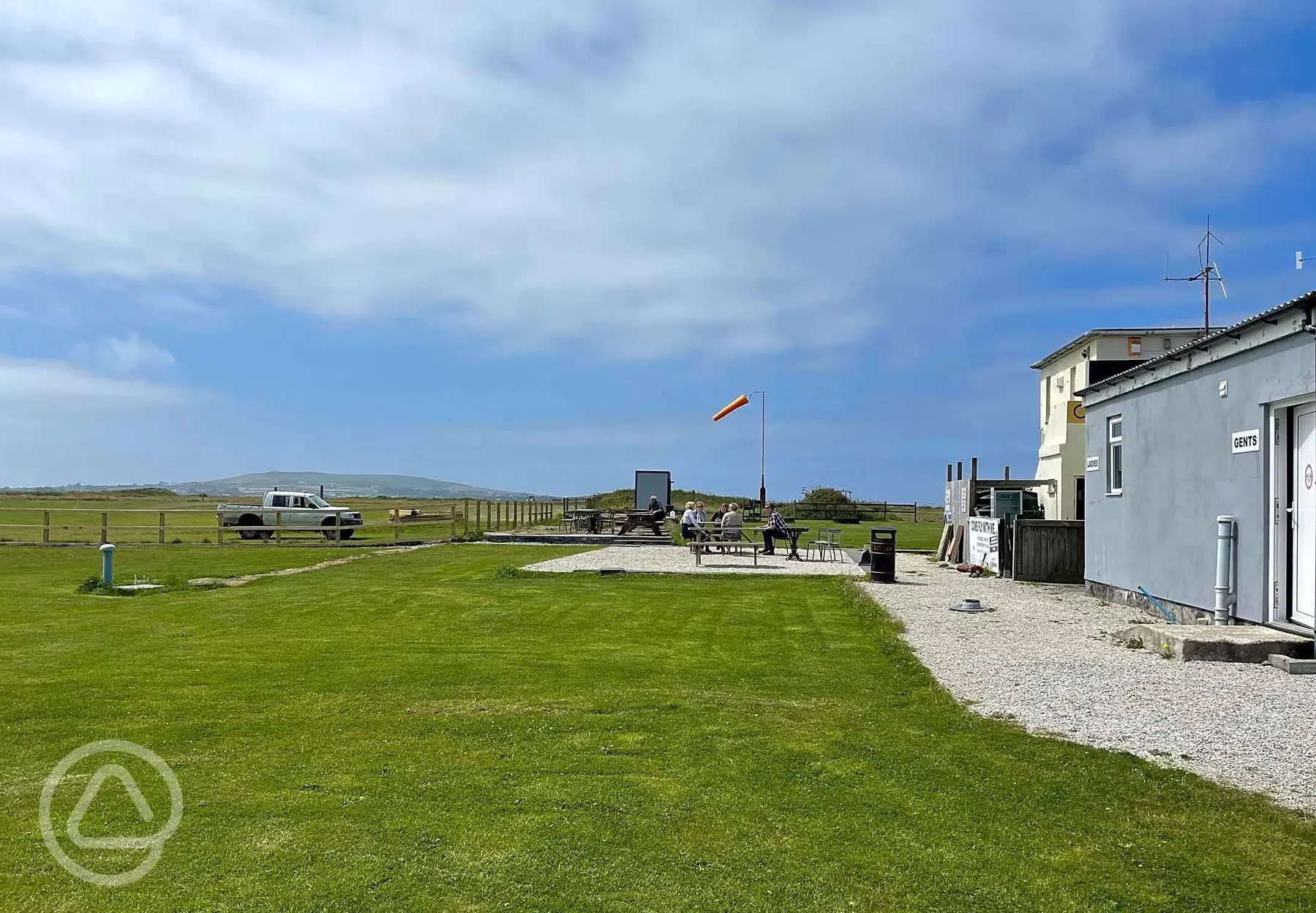 Cafe and outdoor seating area