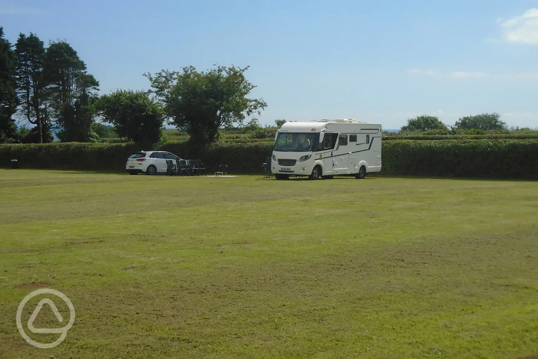 Non electric grass motorhome pitches