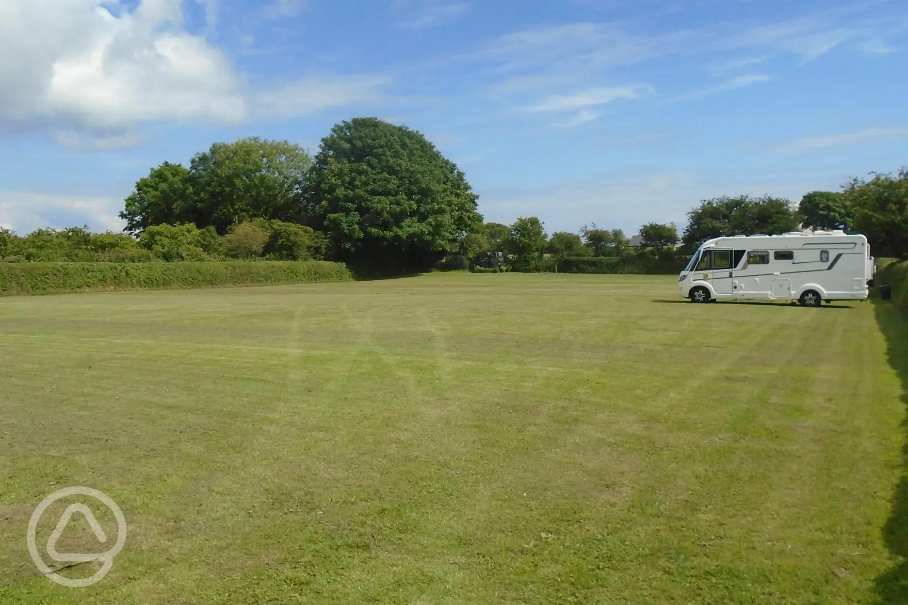 Non electric grass motorhome pitches