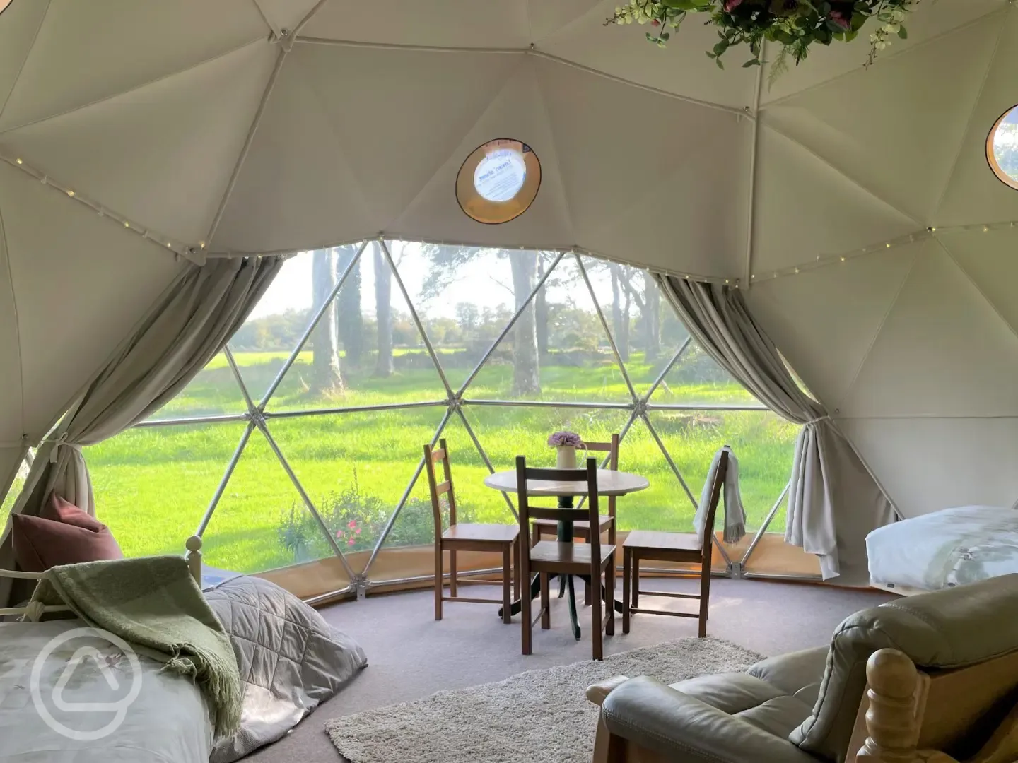 Geodome interior