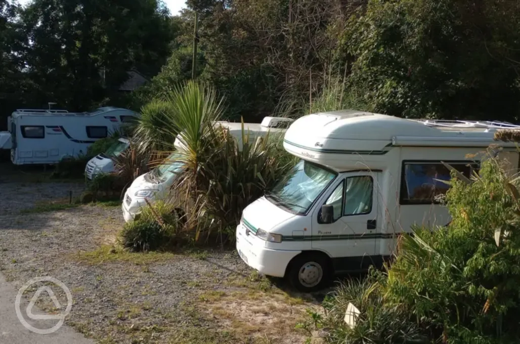 Fully serviced hardstanding pitches