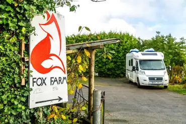 Fully serviced hardstanding pitches at Fox Farm with a 10 amp electric hook up