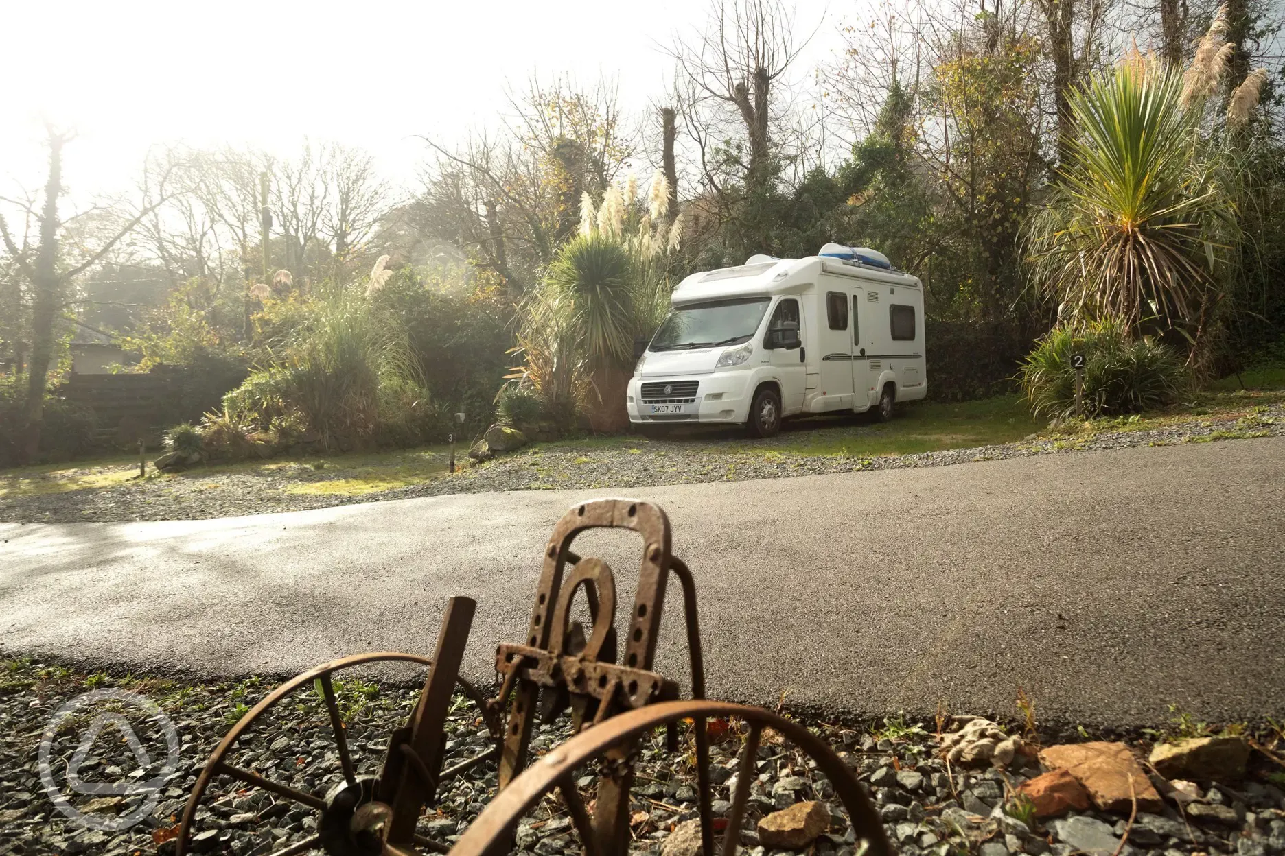 Fully serviced hardstanding pitches