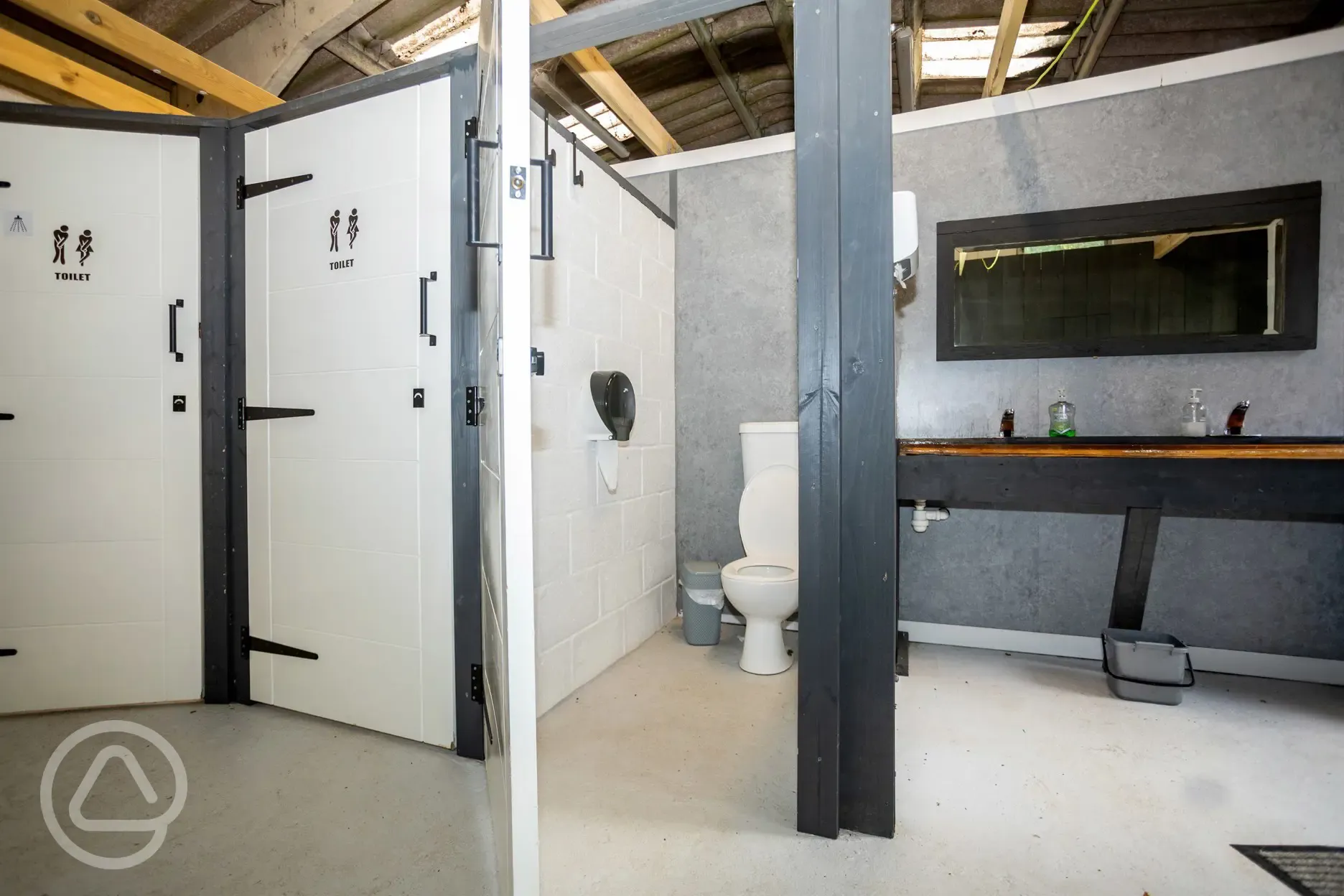Private toilet cubicles
