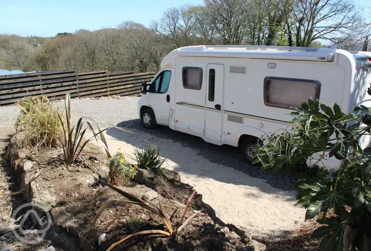 Fully serviced hardstanding pitches