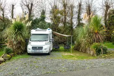 Fully serviced hardstanding pitches with space for awning