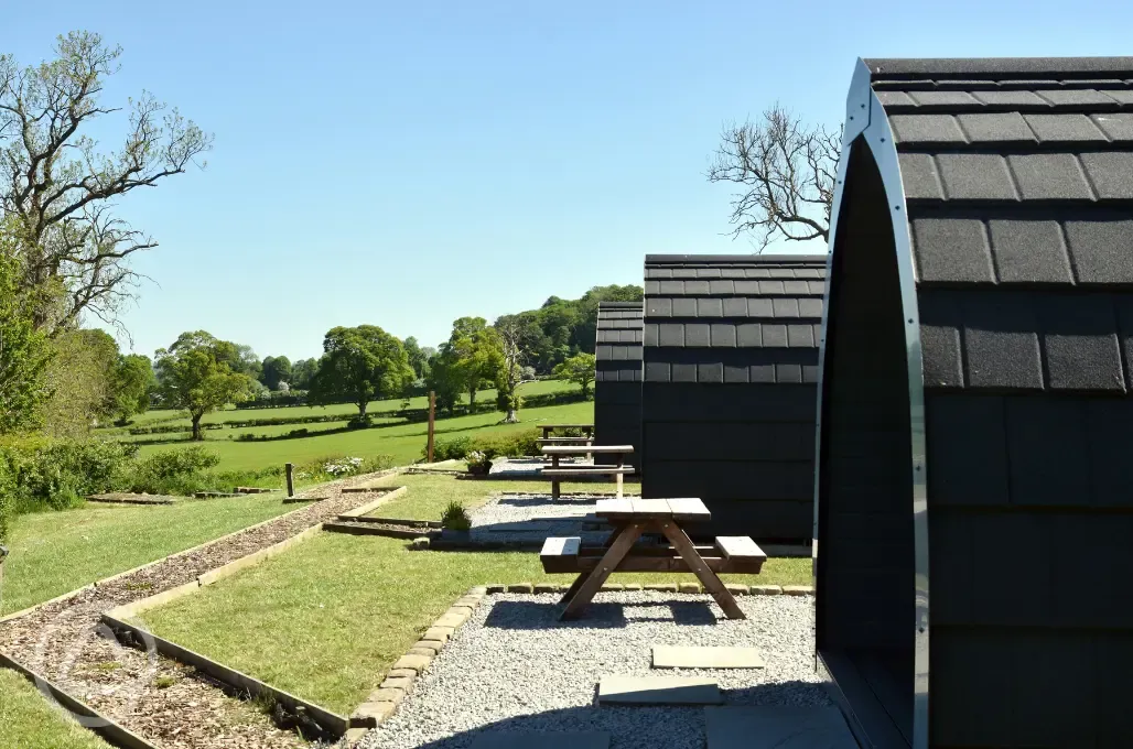 Glamping pod exteriors