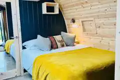 Glamping pod bed