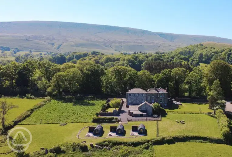 Aerial of site