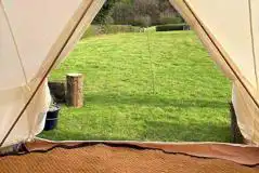 Unfurnished bell tent
