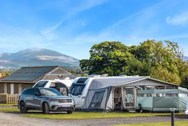 Fully serviced hardstanding pitches at Ael y Garnedd