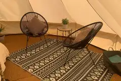 Bell tent interior Bell tent interior