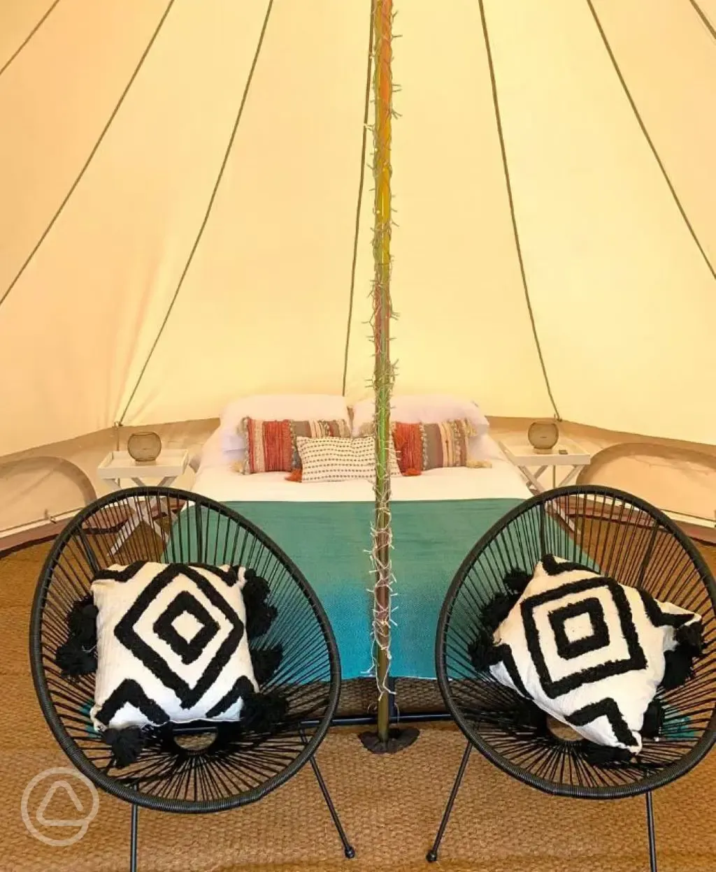 Bell tent interior