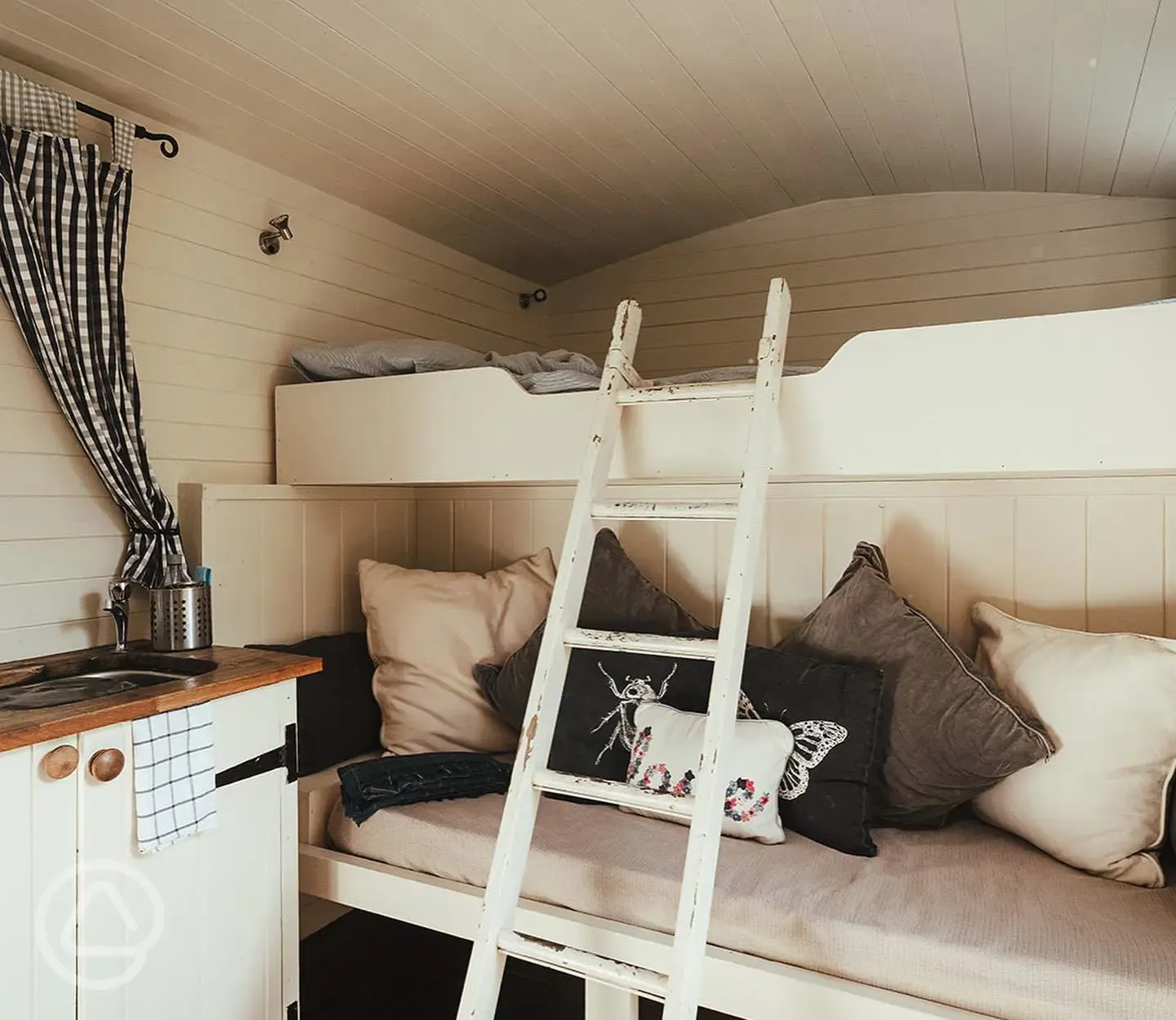 Shepherd's hut bunk beds