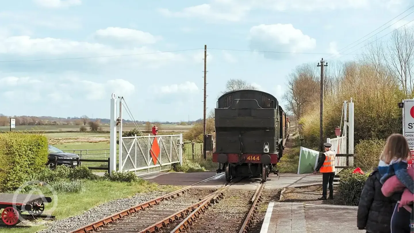 The nearby steam railway