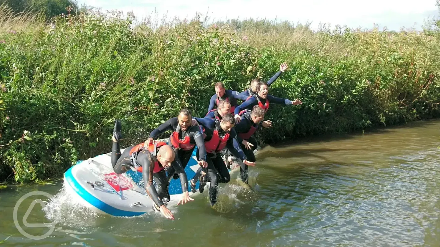 Onsite paddle boarding