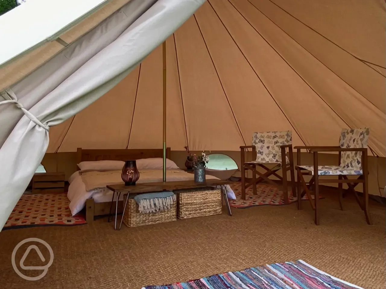 Bell tent interior