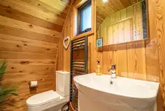 Glamping pod ensuite bathroom Glamping pod ensuite bathroom