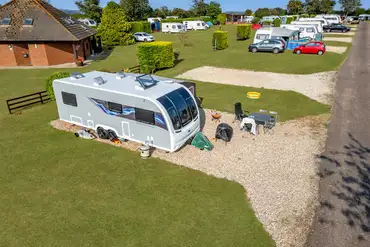 Prime location family electric hardstanding pitches (10m x 10m)