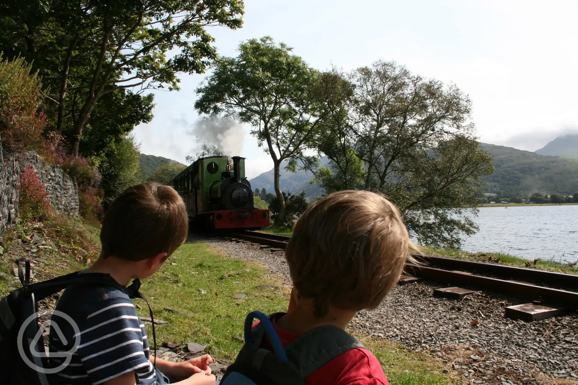 Llyn Padarn and Llanberis steam train