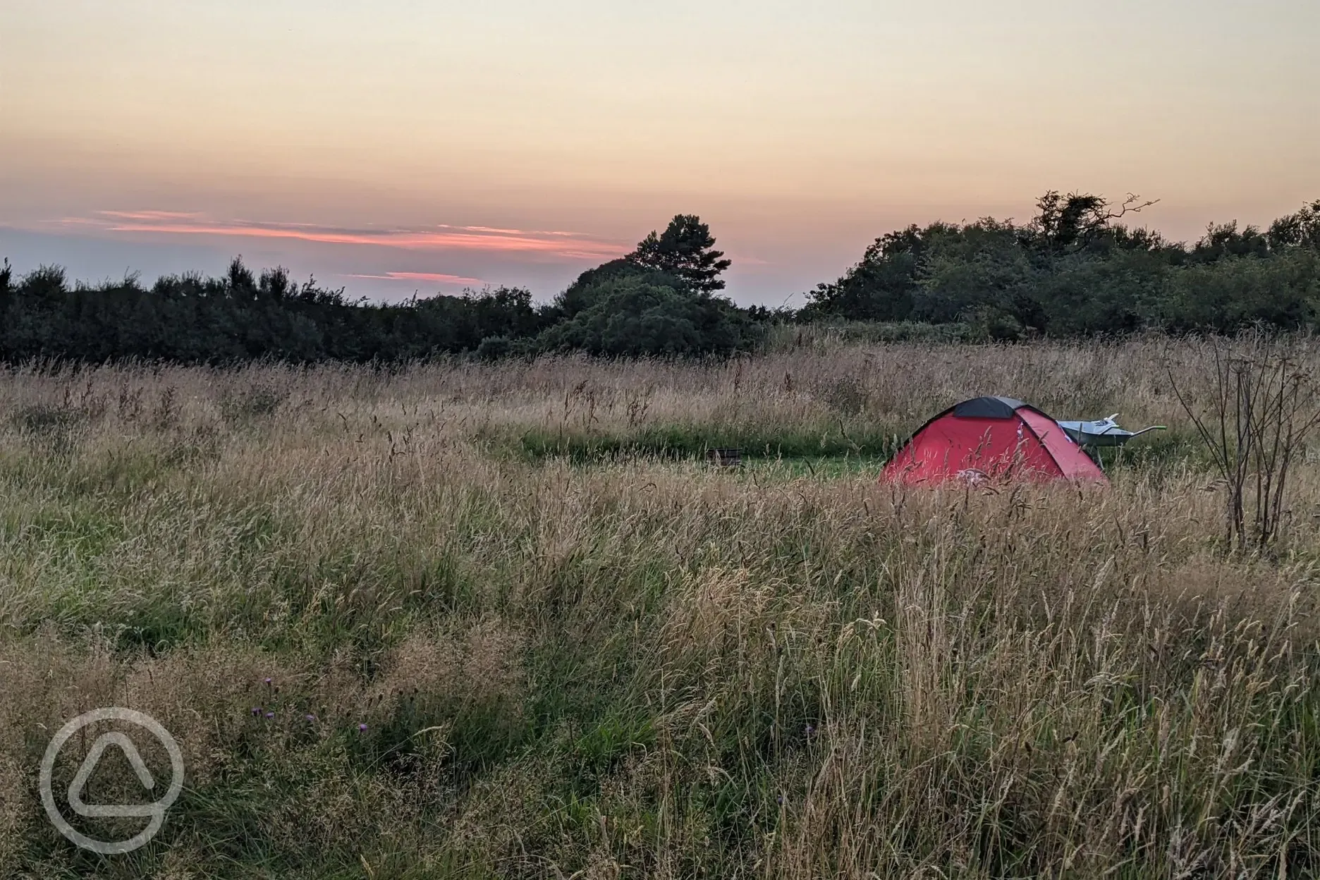 Sunset camping