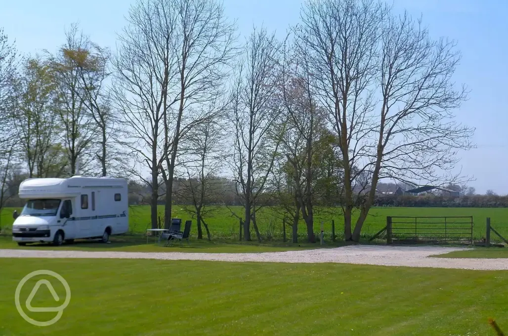 Fully serviced hardstanding pitches