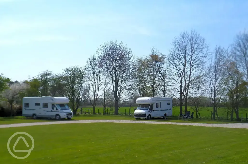 Fully serviced hardstanding pitches