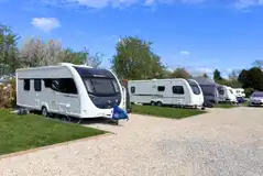 Electric hardstanding pitches at Midsummer Caravan and Camping Electric hardstanding pitches at Midsummer Caravan and Camping