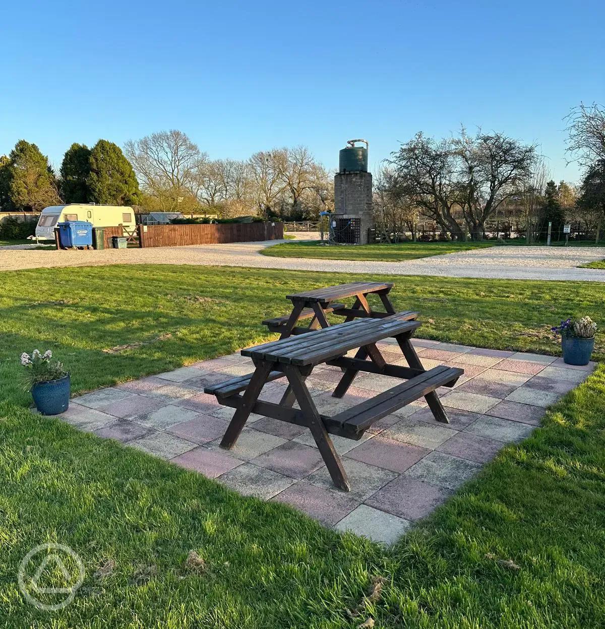 Picnic benches