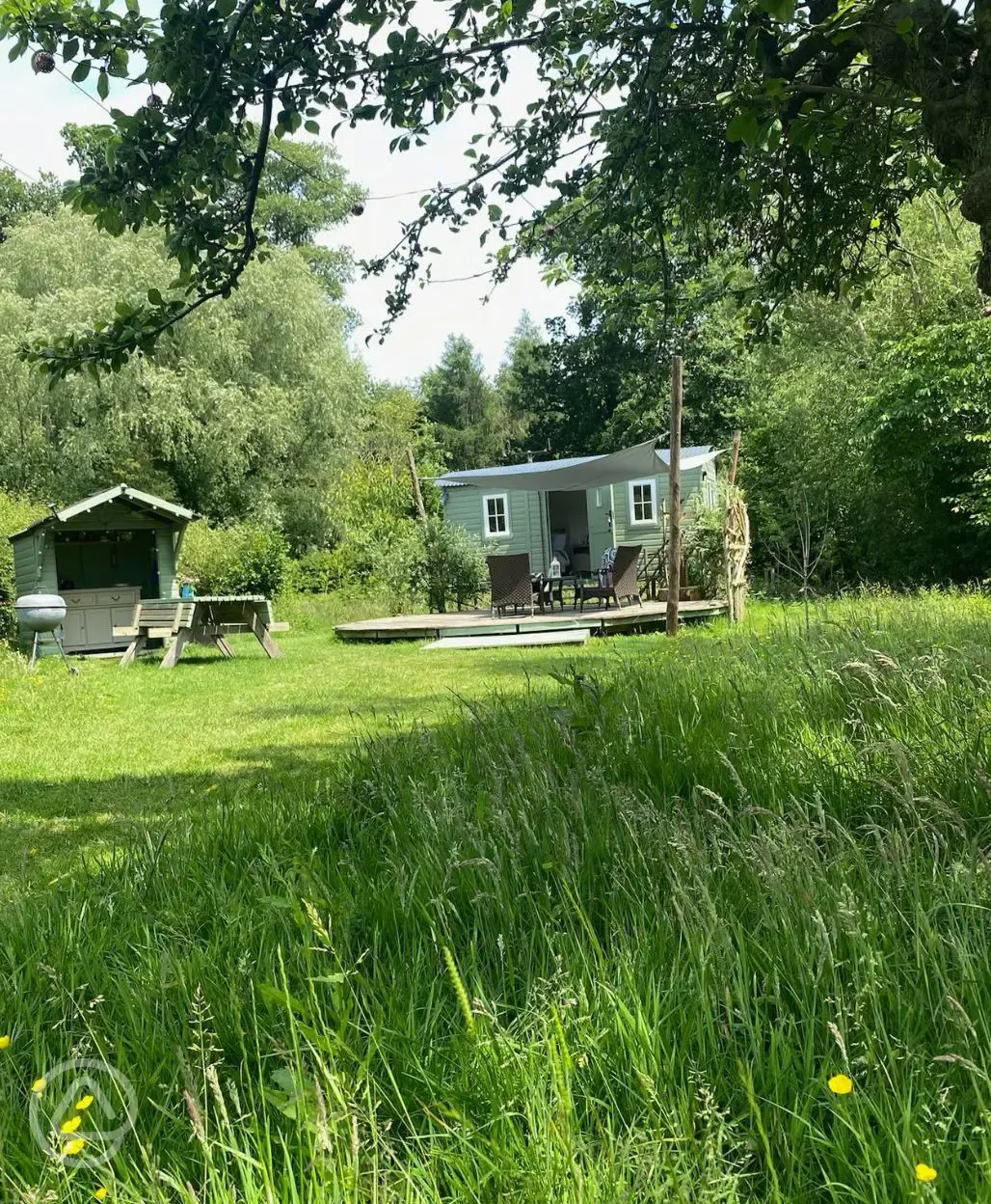 Evelyn shepherd's hut 