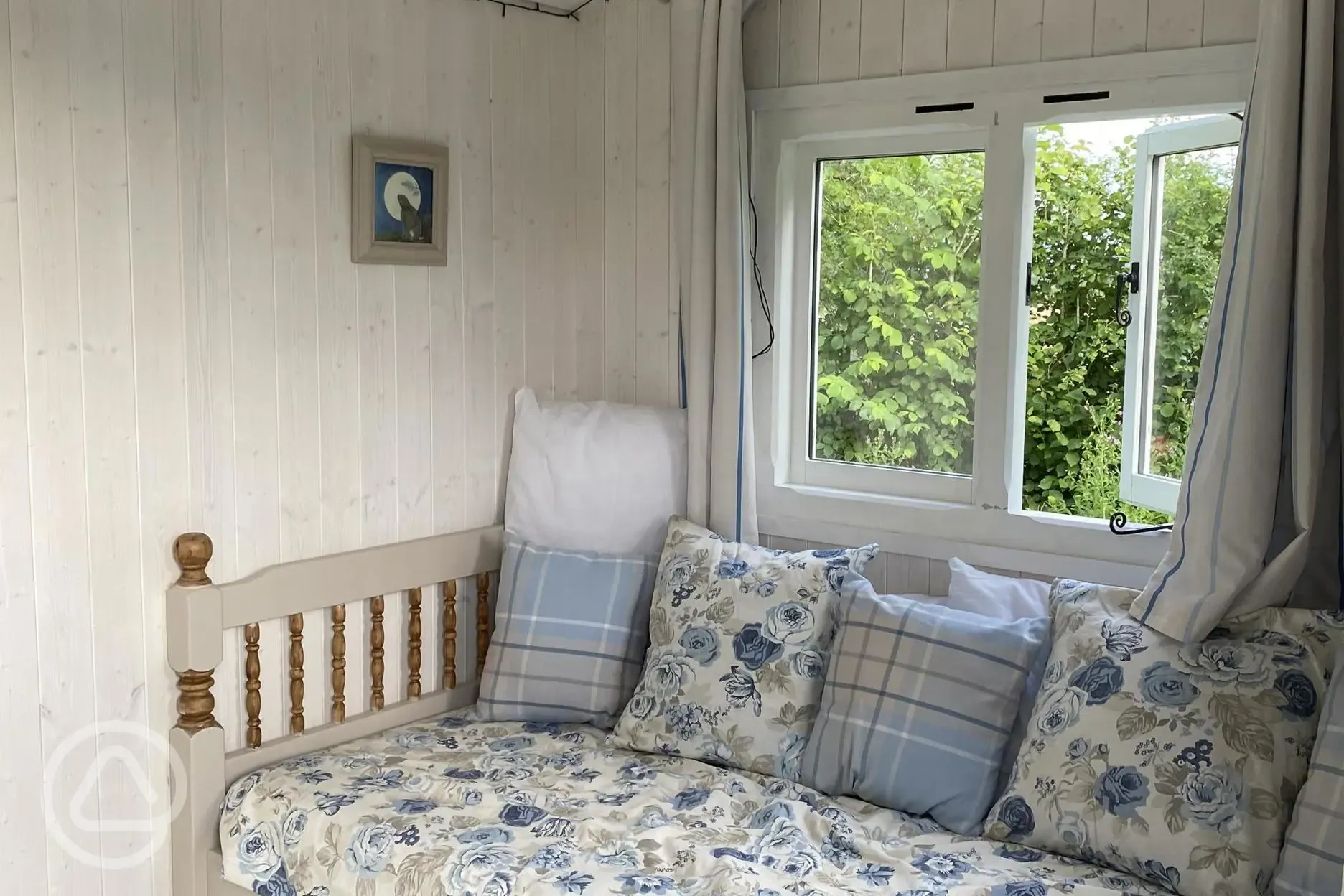 Evelyn shepherd's hut interior 