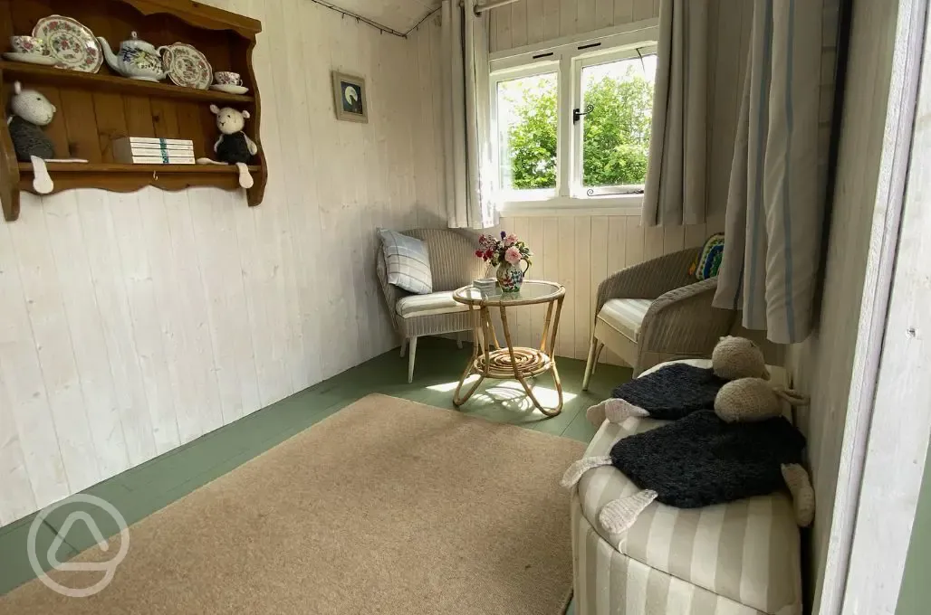 Evelyn shepherd's seating area 